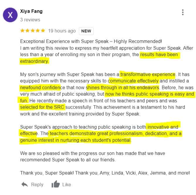 parent google review